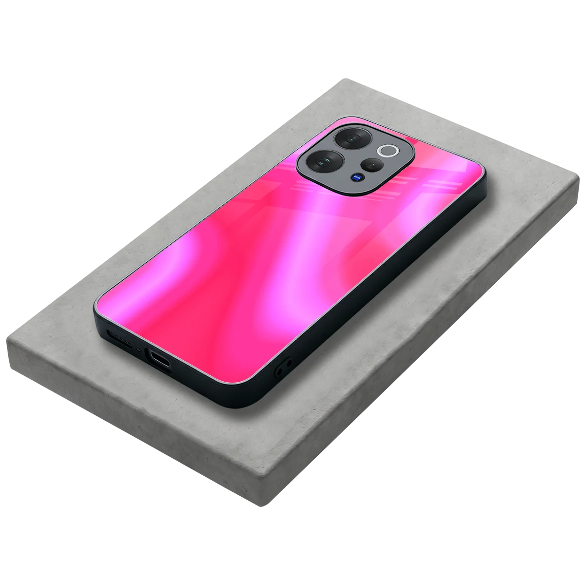 Blush Flow stylish phone case for vivo v70 elite | glossy glass and slim fit