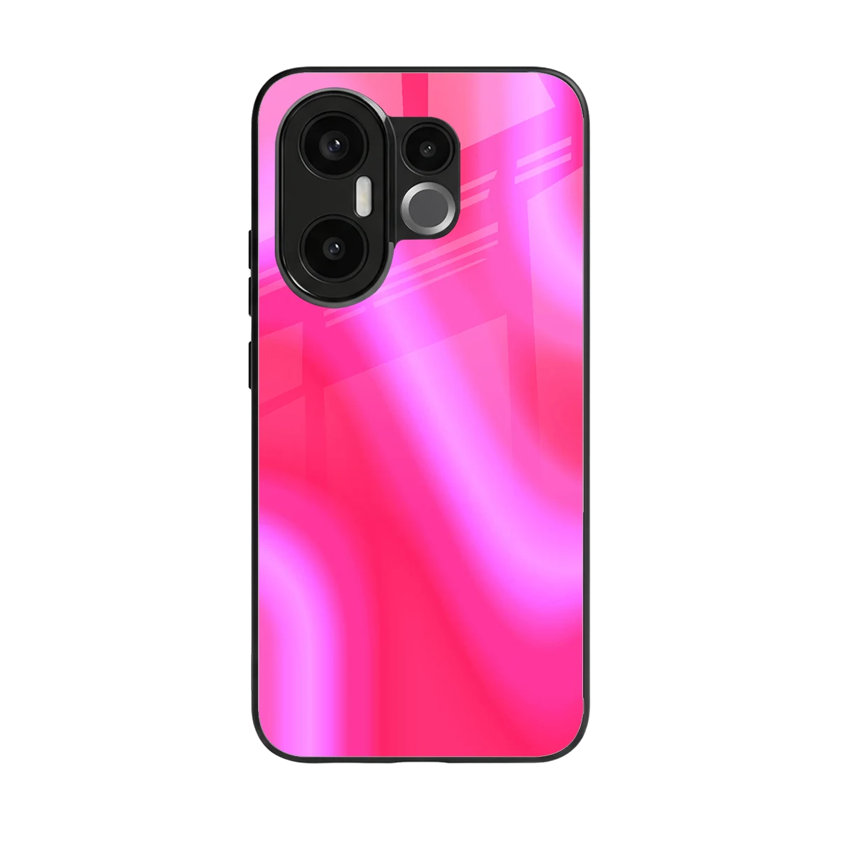 Blush Flow back phone cover | glass case for vivo x200 fe