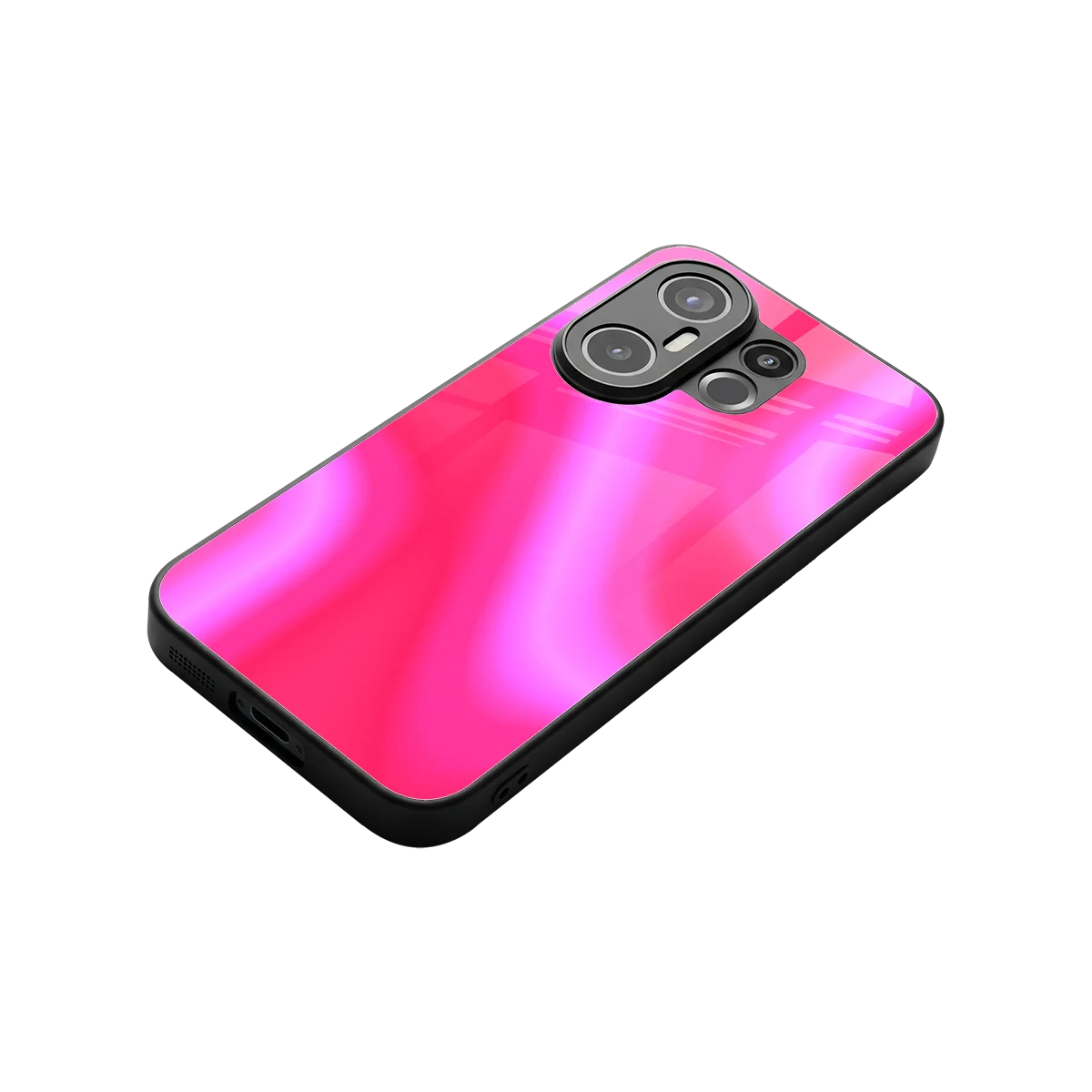 Blush Flow stylish phone case for vivo x200 fe | glossy glass and slim fit