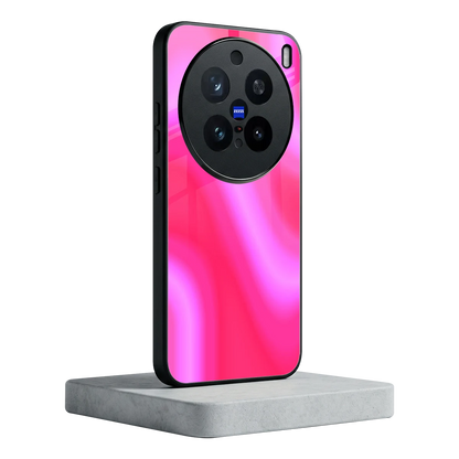 Blush Flow vivo x200 pro mobile cover | shockproof glass phone case
