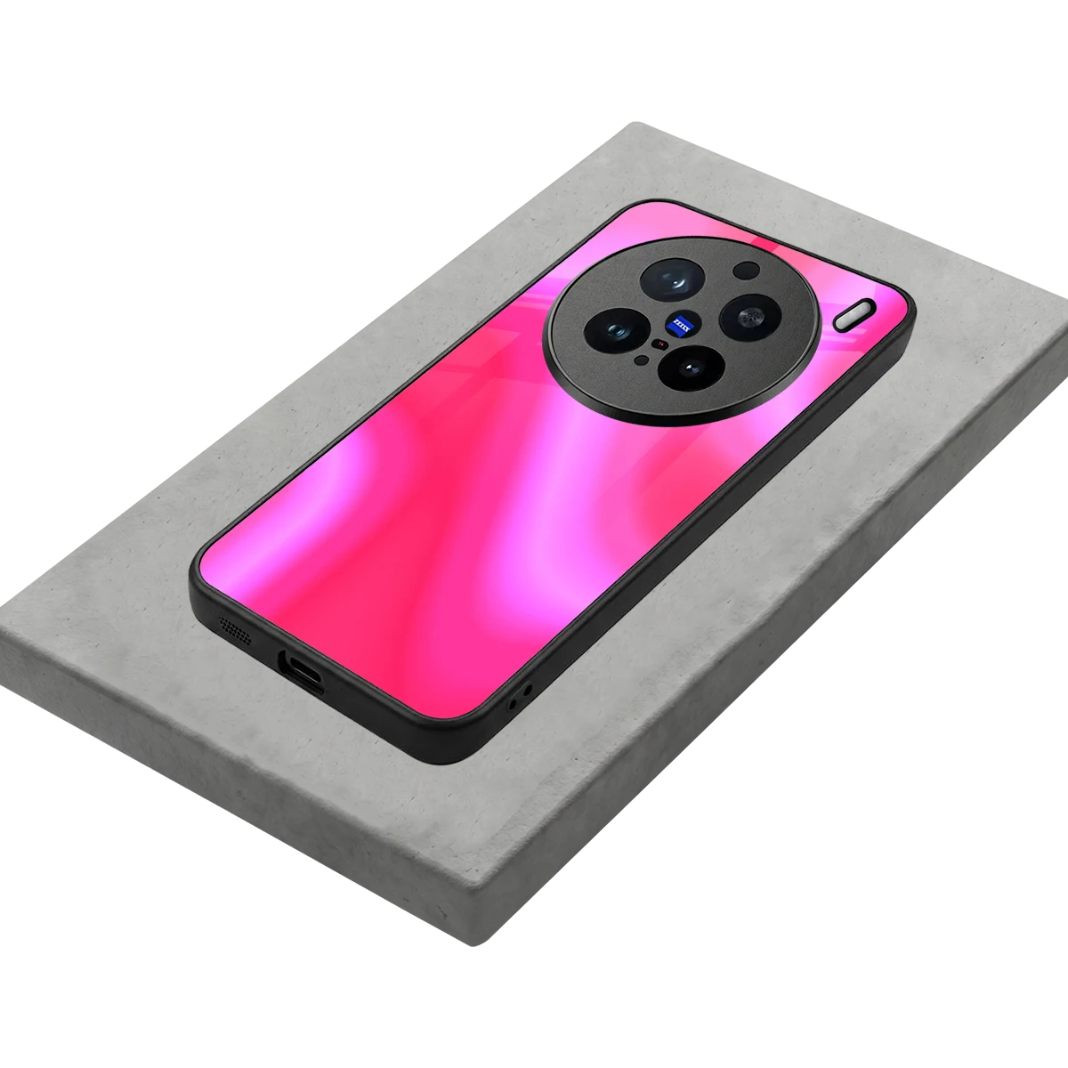 Blush Flow stylish phone case for vivo x200 pro | glossy glass and slim fit