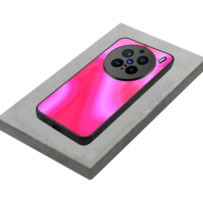 Blush Flow stylish phone case for vivo x200 pro | glossy glass and slim fit