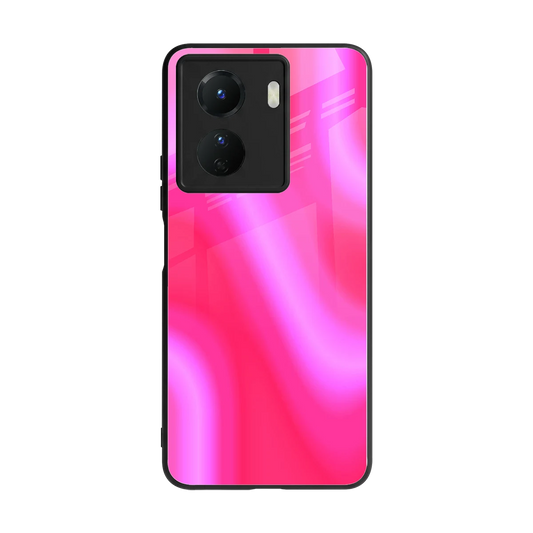 Blush Flow back phone cover | glass case for vivo y16