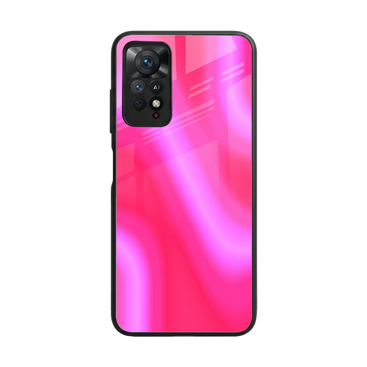 Blush Flow back phone cover | glass case for redmi note 11 pro