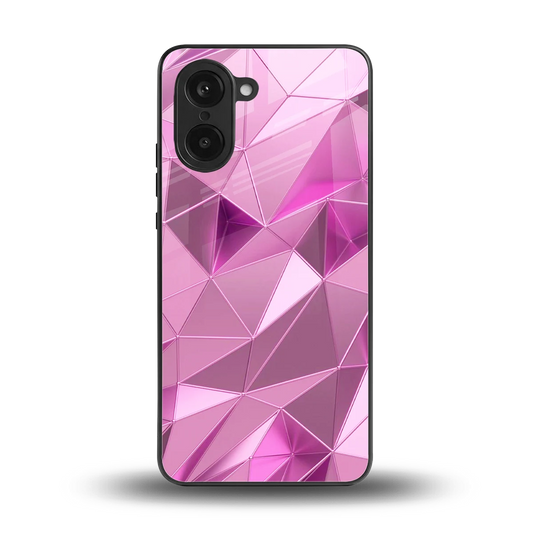 Blush Mosaic back phone cover | glass case for oneplus nord ce5 5g