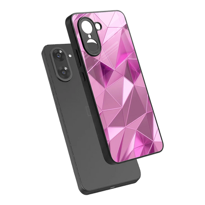 Blush Mosaic sleek oneplus nord ce5 5g cover with tempered glass back and TPU edges