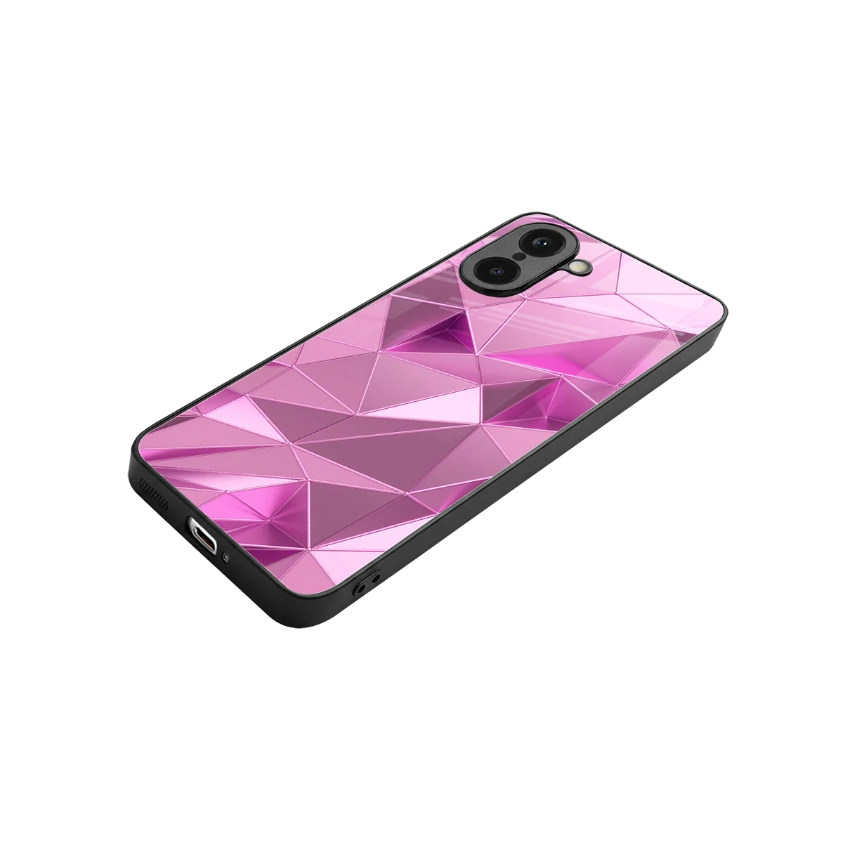Blush Mosaic stylish phone case for oneplus nord ce5 5g | glossy glass and slim fit