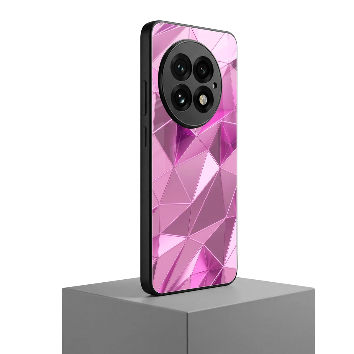 Blush Mosaic oneplus 13 mobile cover | shockproof glass phone case