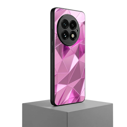 Blush Mosaic oneplus 13 mobile cover | shockproof glass phone case