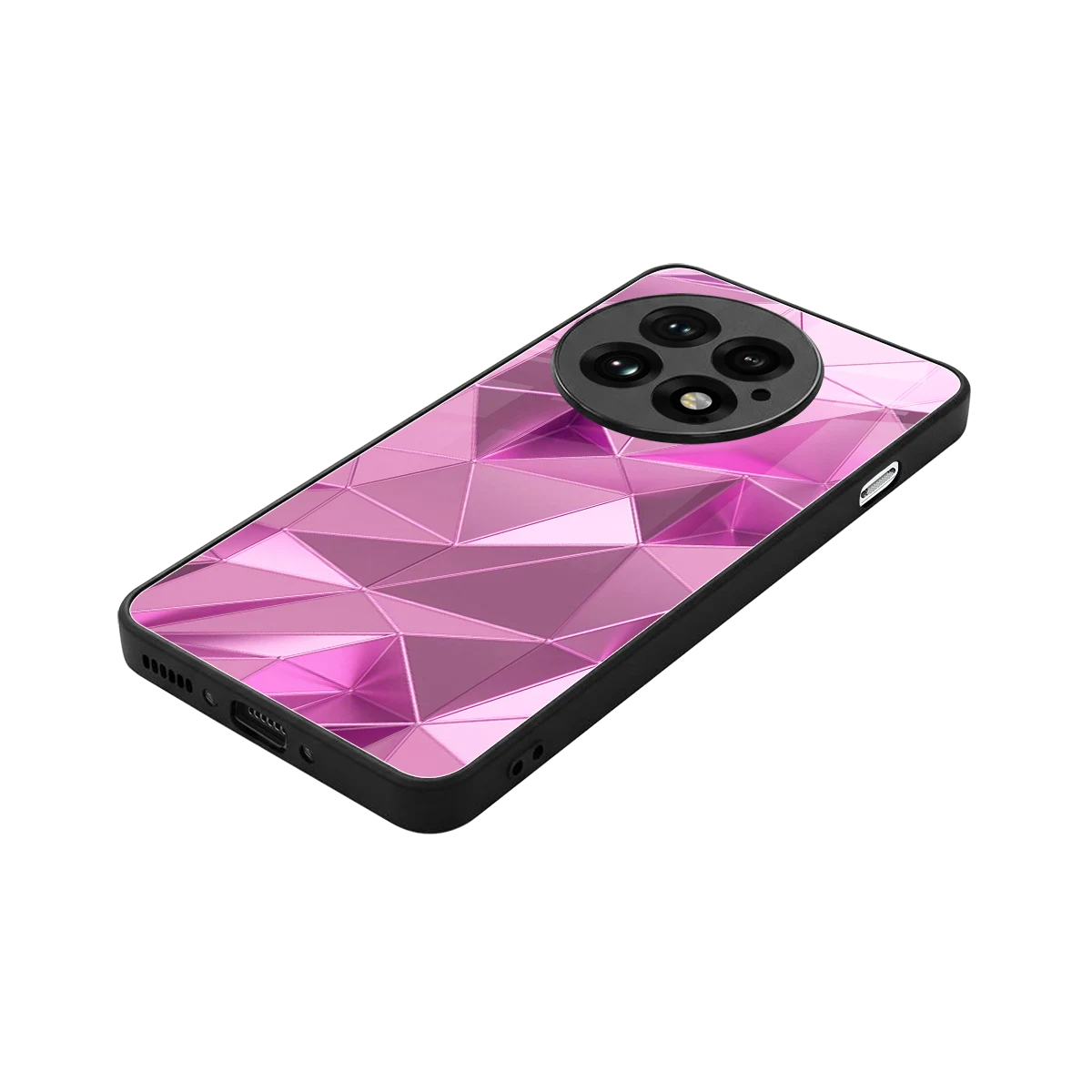 Blush Mosaic stylish phone case for oneplus 13 | glossy glass and slim fit