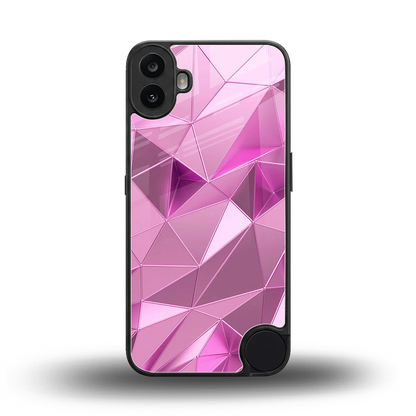 Blush Mosaic back phone cover | glass case for cmf nothing phone 1