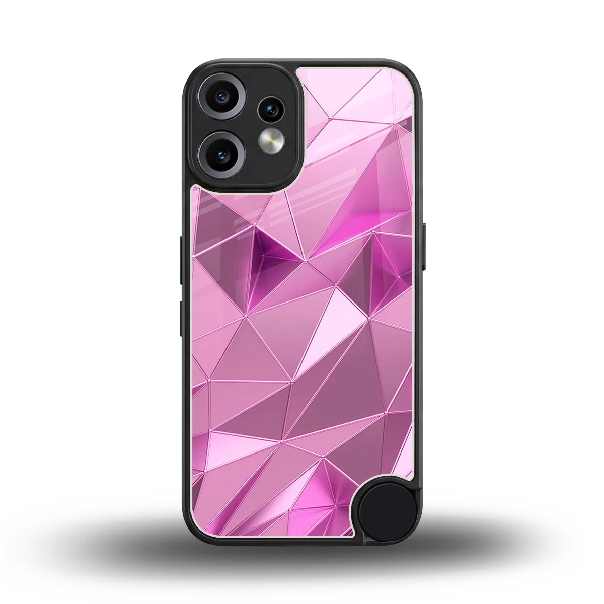 Blush Mosaic back phone cover | glass case for cmf nothing phone 2 pro