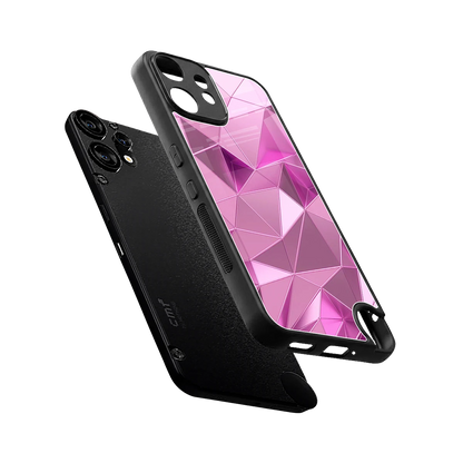 Blush Mosaic sleek cmf nothing phone 2 pro cover with tempered glass back and TPU edges