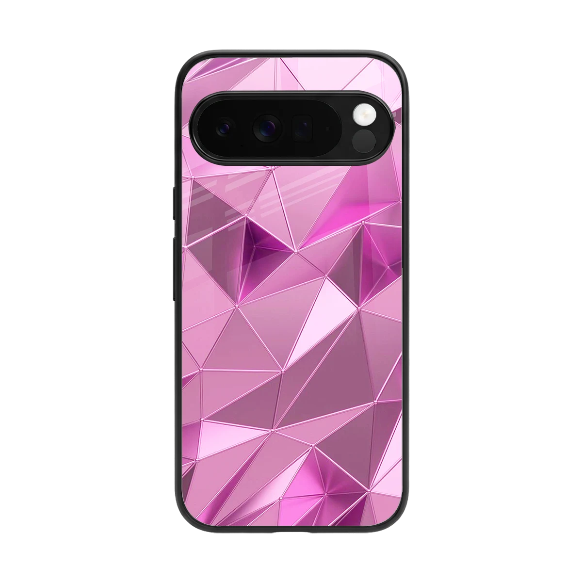 Blush Mosaic back phone cover | glass case for google pixel 10 pro xl