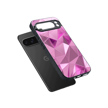 Blush Mosaic sleek google pixel 10 pro xl cover with tempered glass back and TPU edges