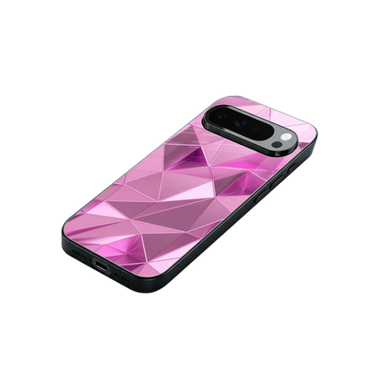 Blush Mosaic stylish phone case for google pixel 10 pro xl | glossy glass and slim fit