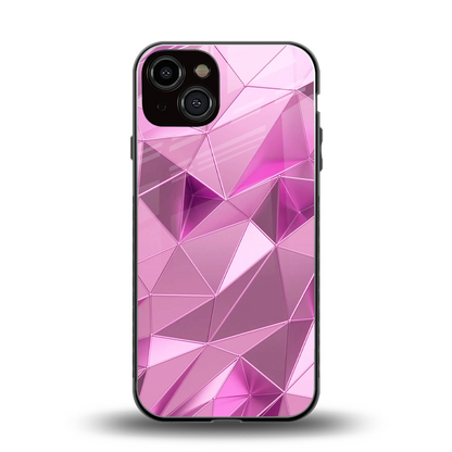 Blush Mosaic back phone cover | glass case for iphone 13