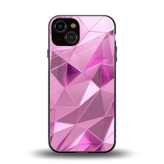 Blush Mosaic back phone cover | glass case for iphone 13