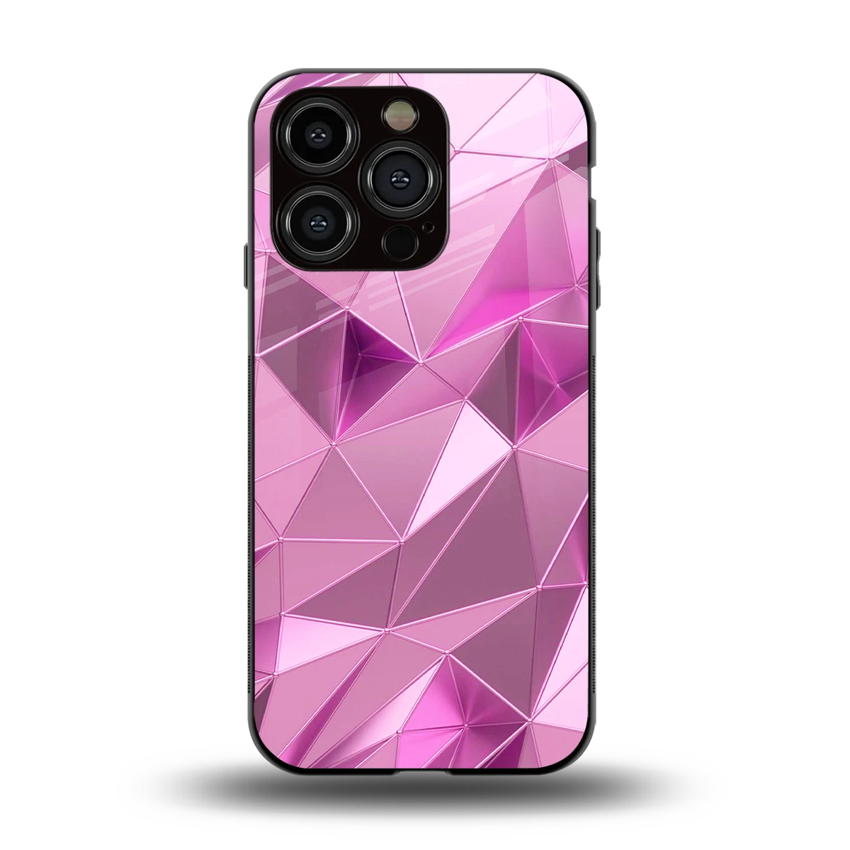 Blush Mosaic back phone cover | glass case for iphone 15 pro