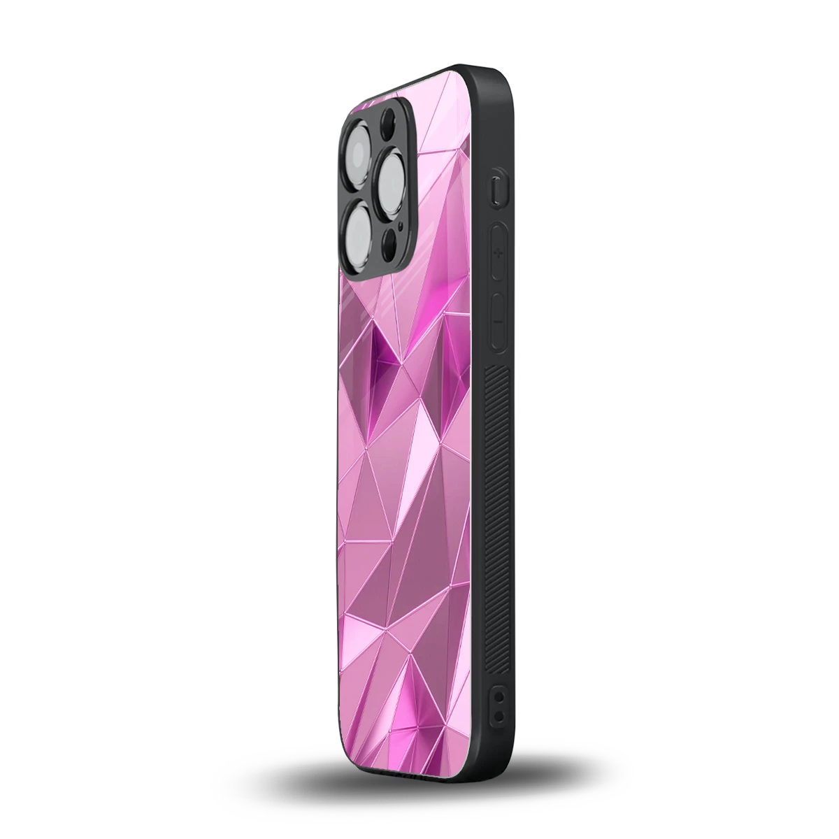 Blush Mosaic iphone 15 pro mobile cover | shockproof glass phone case