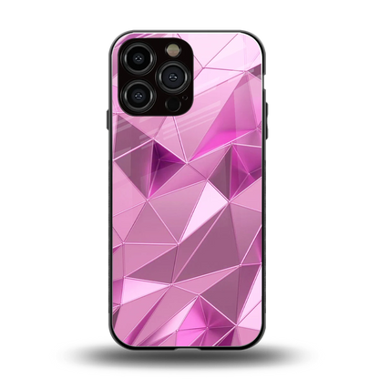 Blush Mosaic back phone cover | glass case for iphone 16 pro max
