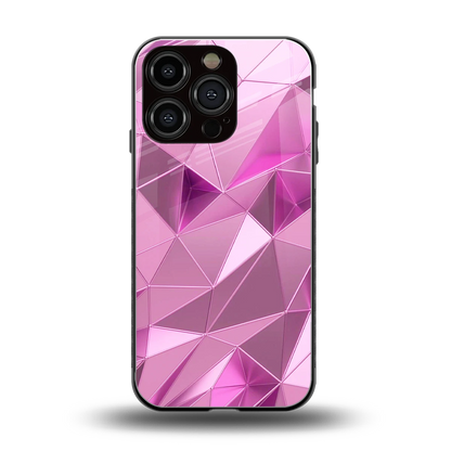 Blush Mosaic back phone cover | glass case for iphone 16 pro