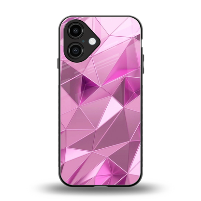 Blush Mosaic back phone cover | glass case for iphone 16