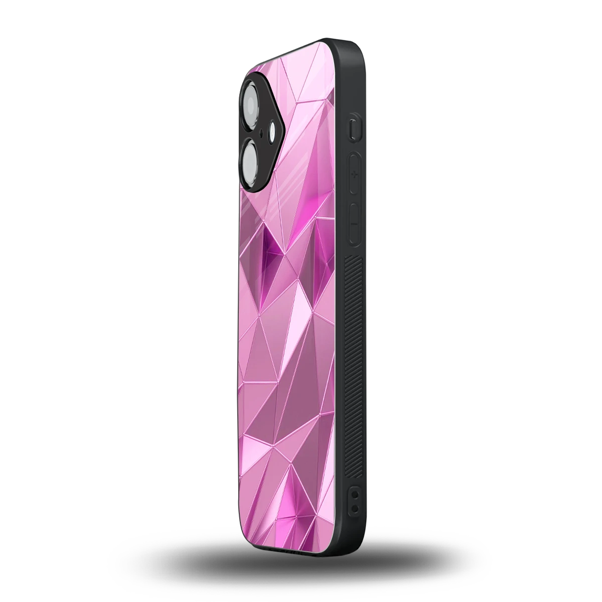 Blush Mosaic iPhone 16 mobile cover | shockproof glass phone case