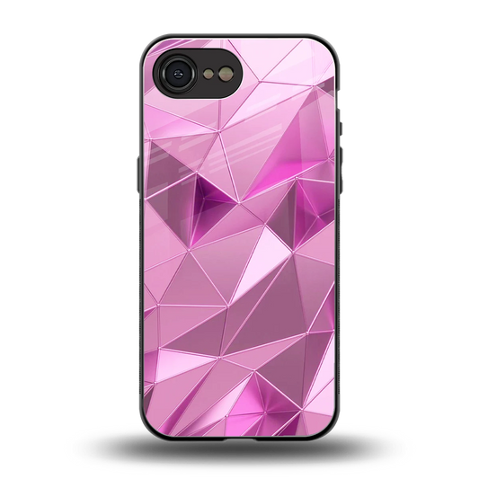 Blush Mosaic back phone cover | glass case for iphone 16e