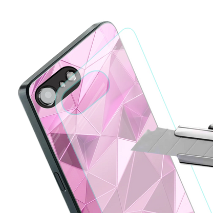 Blush Mosaic stylish phone case for iphone 16e | glossy glass and slim fit