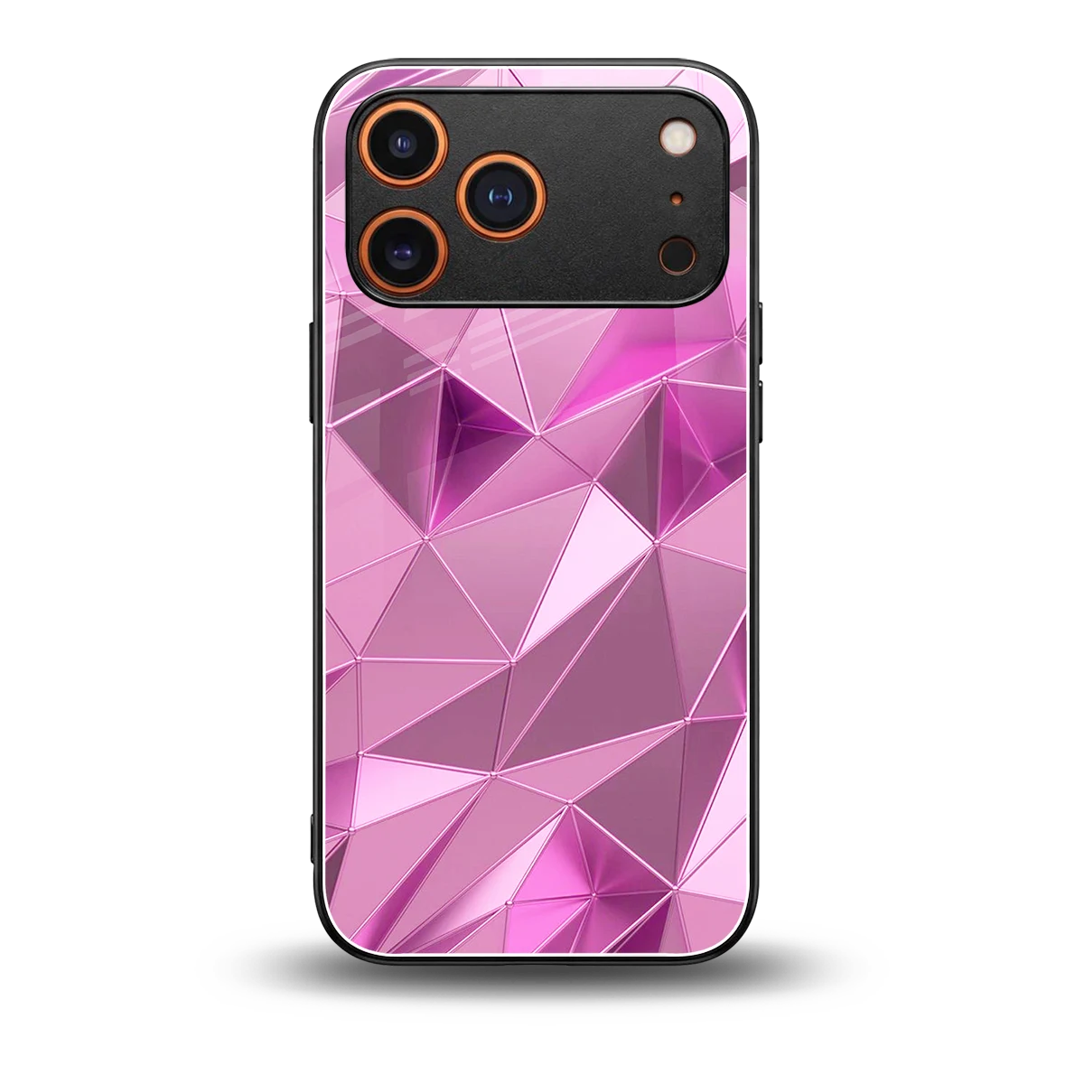 Blush Mosaic back phone cover | glass case for iphone 17 pro