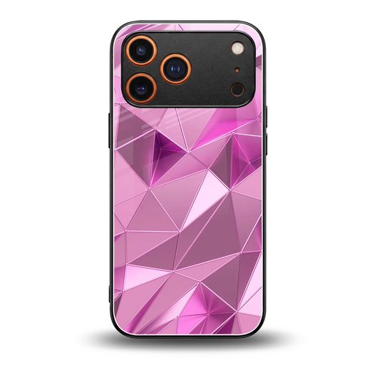 Blush Mosaic back phone cover | glass case for iphone 17 pro max