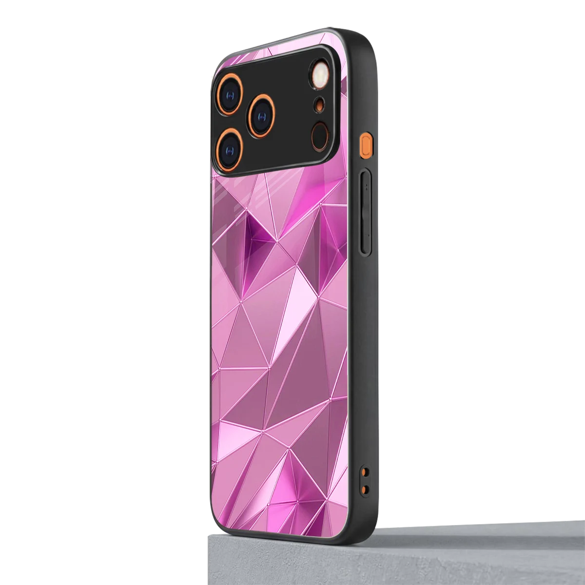 Blush Mosaic iphone 17 pro mobile cover | shockproof glass phone case