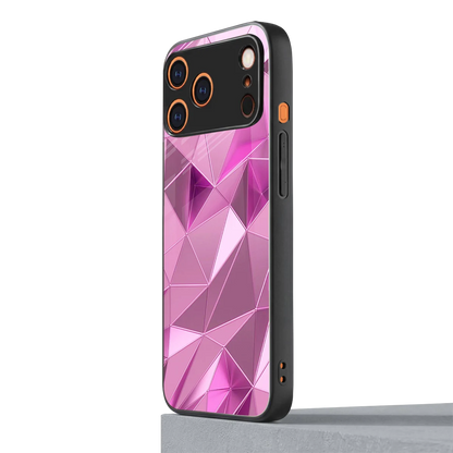 Blush Mosaic iphone 17 pro mobile cover | shockproof glass phone case
