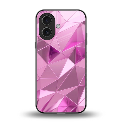 Blush Mosaic back phone cover | glass case for iphone 17
