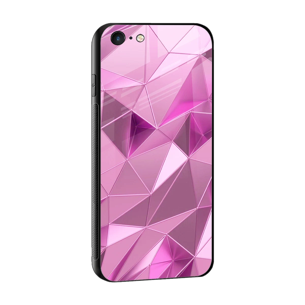 Blush Mosaic sleek iphone 6s plus cover with tempered glass back and TPU edges
