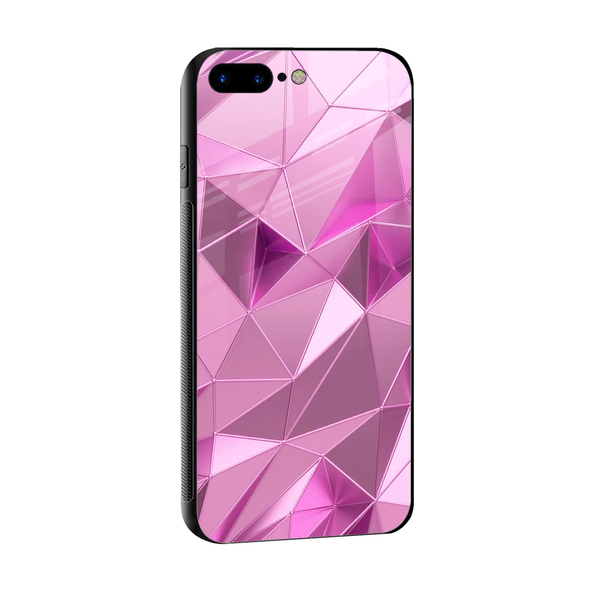 Blush Mosaic sleek iphone 8 plus cover with tempered glass back and TPU edges