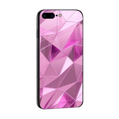 Blush Mosaic sleek iphone 8 plus cover with tempered glass back and TPU edges