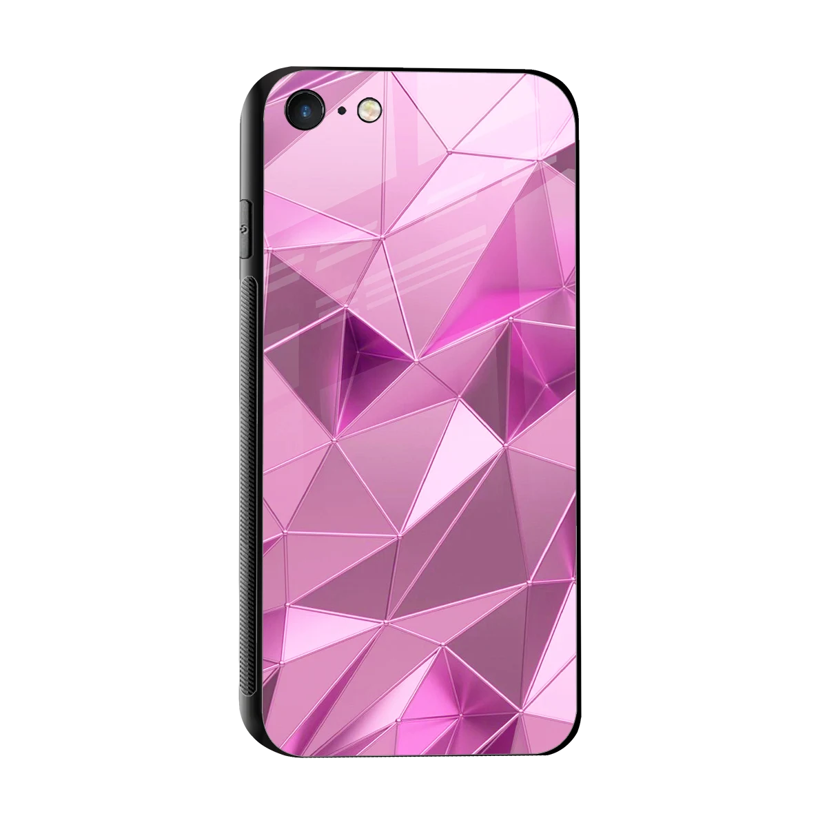 Blush Mosaic sleek iphone 7 cover with tempered glass back and TPU edges