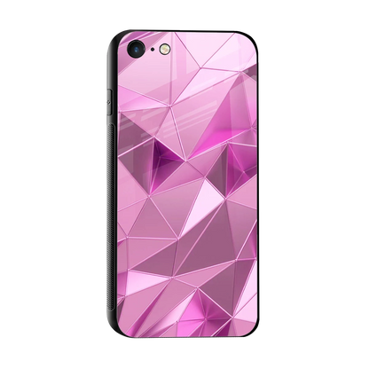 Blush Mosaic sleek iphone 7 cover with tempered glass back and TPU edges
