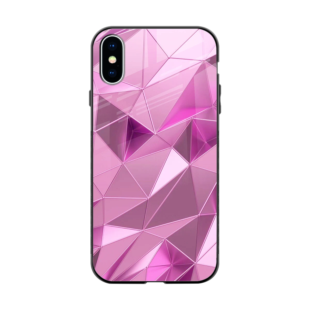 Blush Mosaic back phone cover | glass case for iphone x