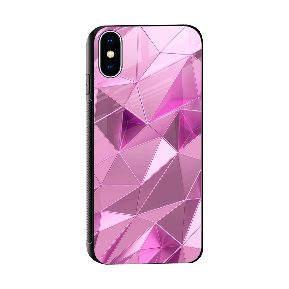 Blush Mosaic sleek iphone x cover with tempered glass back and TPU edges