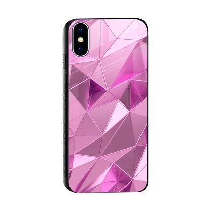 Blush Mosaic sleek iphone x cover with tempered glass back and TPU edges