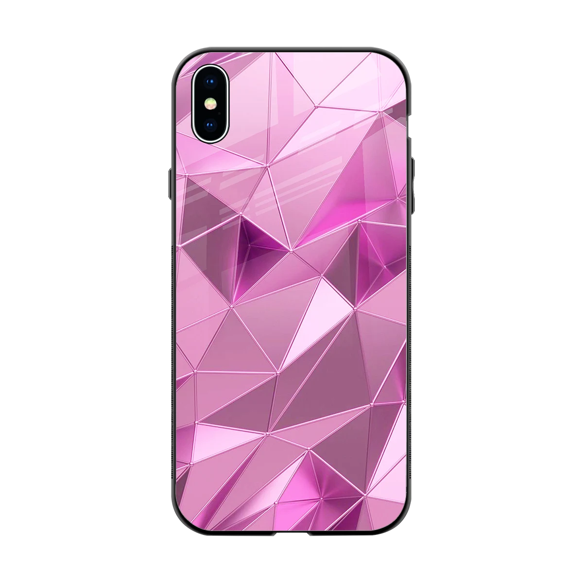 Blush Mosaic back phone cover | glass case for iphone xs max