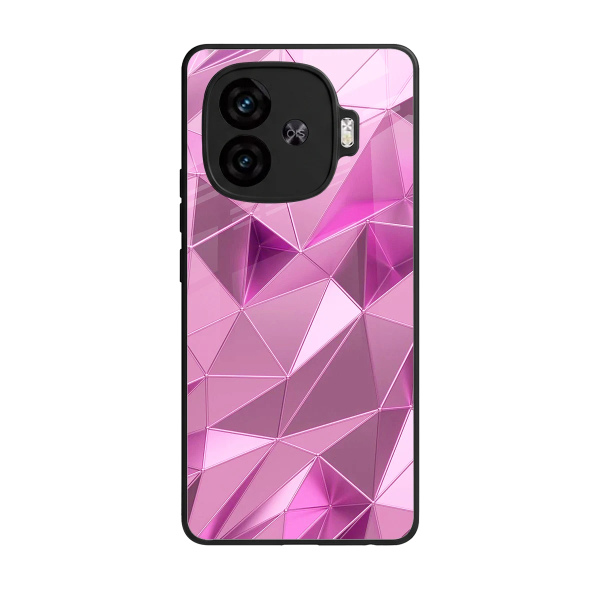 Blush Mosaic back phone cover | glass case for iqoo neo 10r 5g