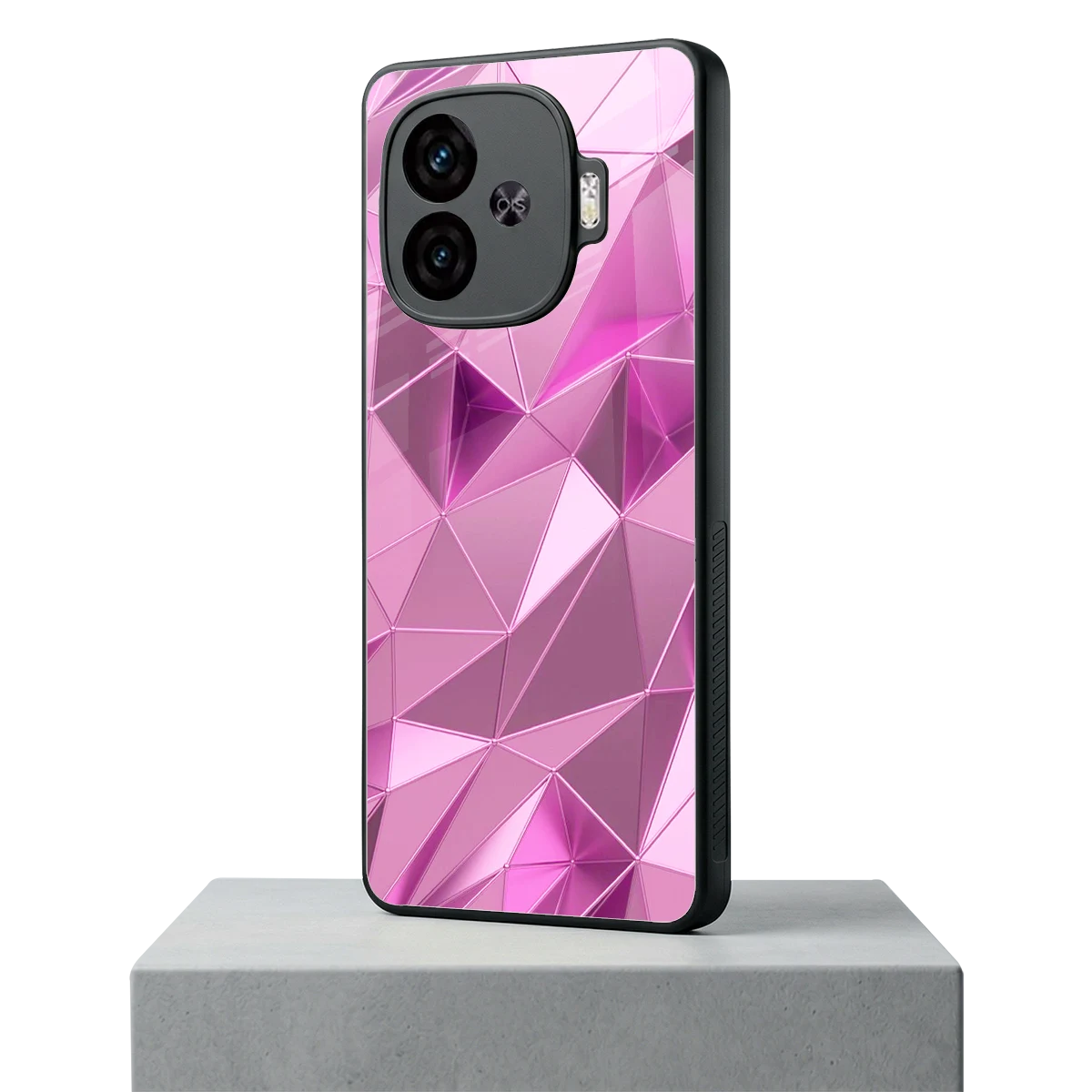 Blush Mosaic iqoo neo 10r 5g mobile cover | shockproof glass phone case