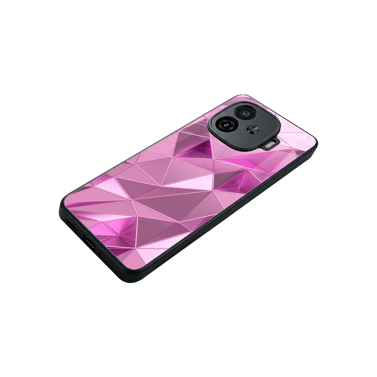 Blush Mosaic stylish phone case for iqoo neo 10r 5g | glossy glass and slim fit