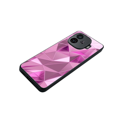 Blush Mosaic stylish phone case for iqoo neo 10r 5g | glossy glass and slim fit