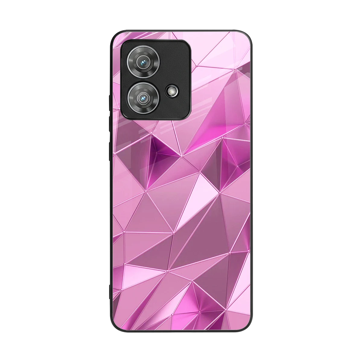 Blush Mosaic back phone cover | glass case for motorola edge 40 neo 5g