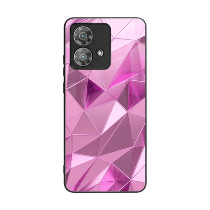 Blush Mosaic back phone cover | glass case for motorola edge 40 neo 5g